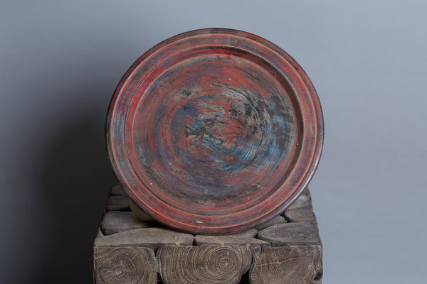 Red Lacquer Offering Tray from Sumatra