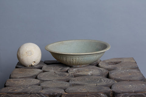 Large Sawankhalok Celedon Bowl ca 1500