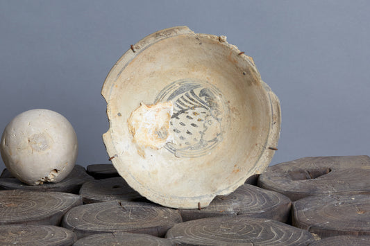 Shipwreck Cargo Discovery of Turaing Suchathai Bowl with Fish Decoration CA 1370 - 1400