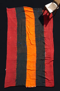 Red And Black Perde With Orange Center ( 7' 6" x 11')