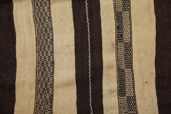 High Atlas Black and White Stripe Zennifi Carpet (5' 4'' x 11' 7'')