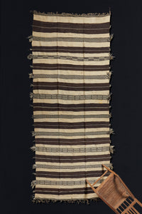 High Atlas Black and White Stripe Zennifi Carpet (5' 4'' x 11' 7'')
