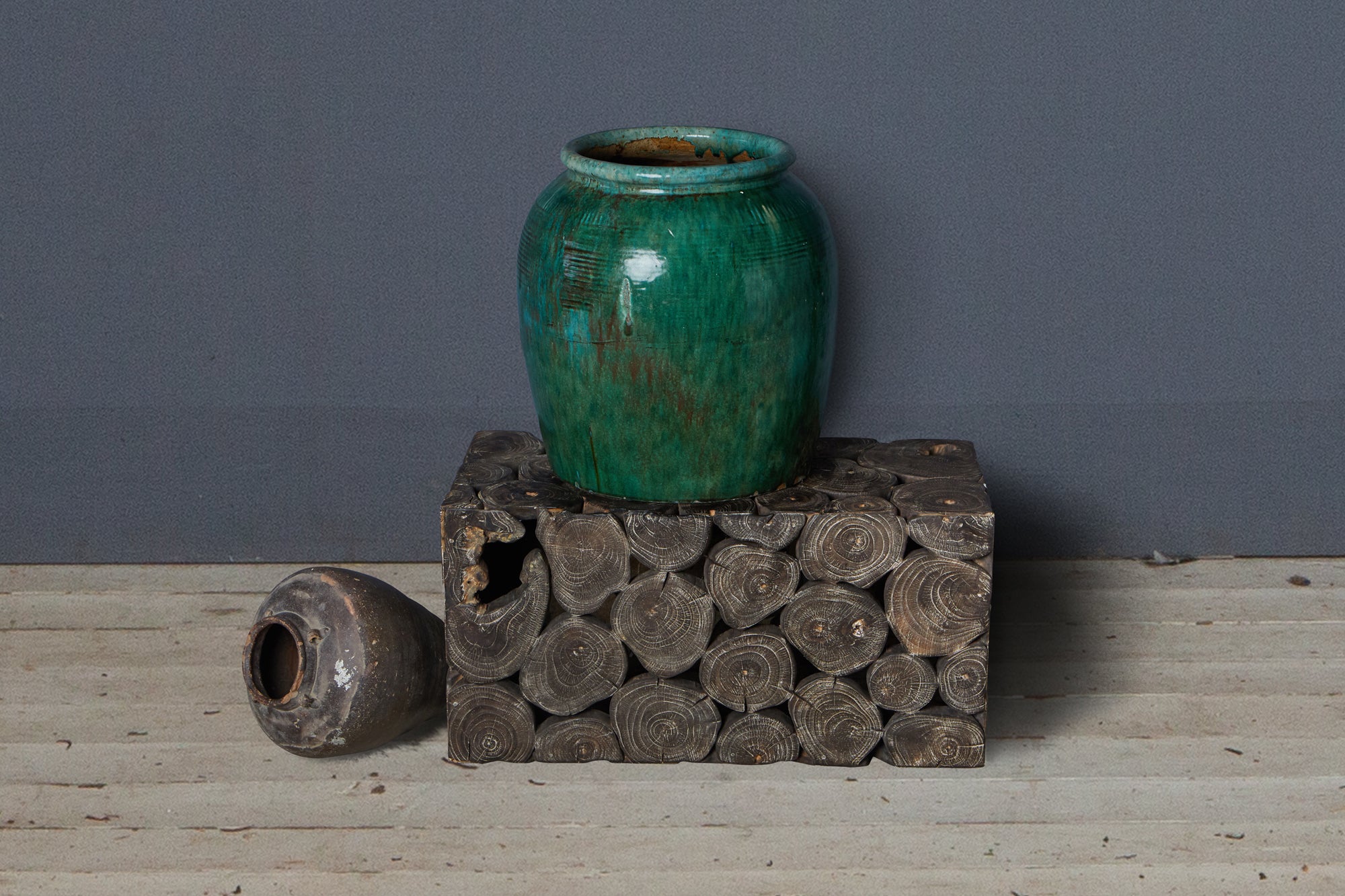 Large Green Glaze Borneo Jar