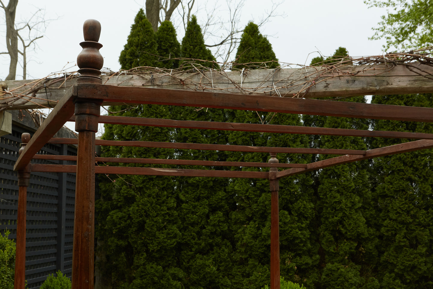 19th Century Dutch Colonial Teak Canopy Queen Sized Bed From Jakarta
