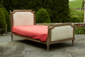 18th Century French Carved Beach Wood Twin Sized Bed