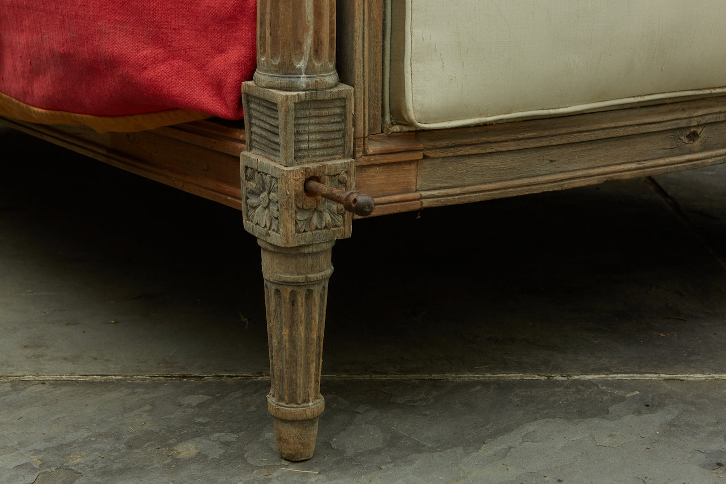 18th Century French Carved Beech Bed
