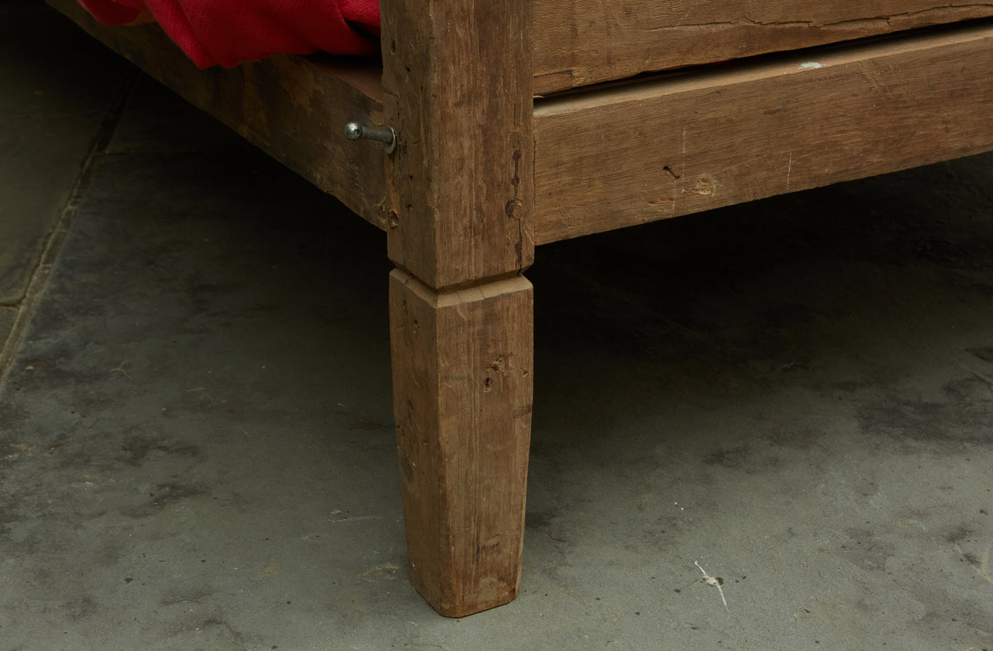 Early Teak Dutch Colonial Full Sized Canopy Bed