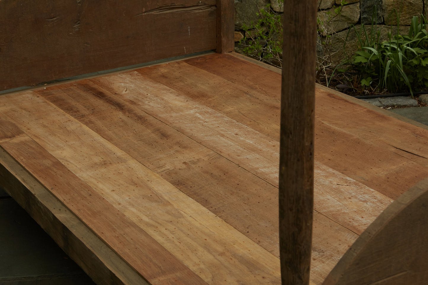 Early Teak Dutch Colonial Full Sized Canopy Bed