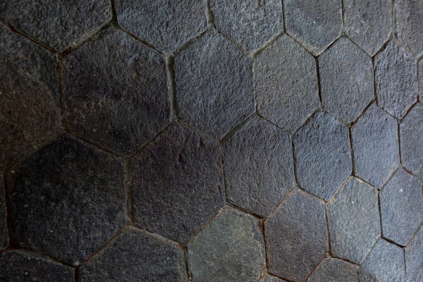 Hex Granite Chinese Tile 17th Century