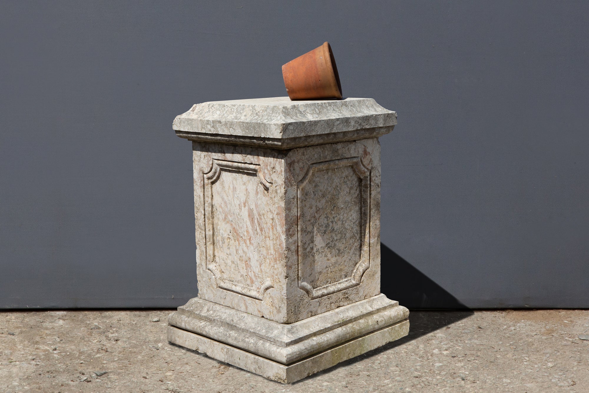 Large French Marble Sculpture Base