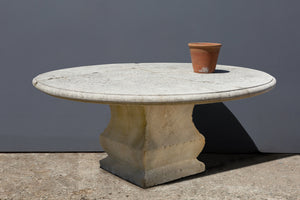 Large French Limestone Table with 4 Piece Top