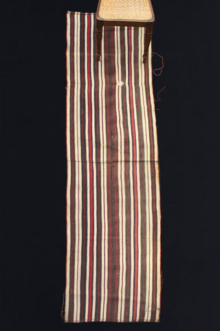 Acik Heybe With Brown, White, Red And Blue Stripes (2' 6'' x 10' 6'')