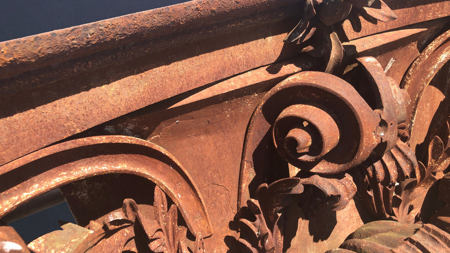 19th Century Monumental Iron Pilaster Capital from Washington D.C.