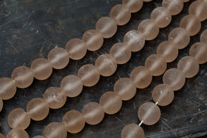Light Frosted Glass Borneo Trade Beads