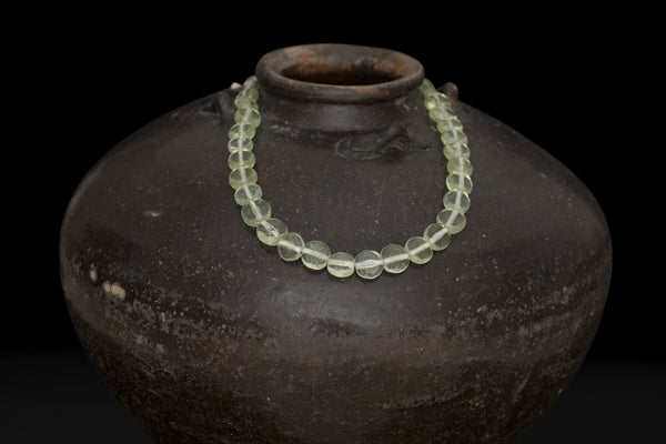 Aquamarine Glass Borneo Trade Beads