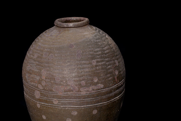 19th Century Large Grey Thai Jar