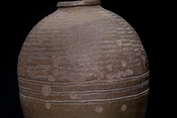 19th Century Large Grey Thai Jar