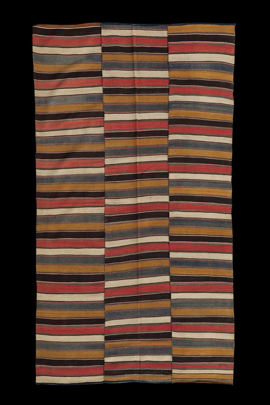 Sevas Fine Woven Large Stripe Carpet (4' 5'' x 6' 7'')