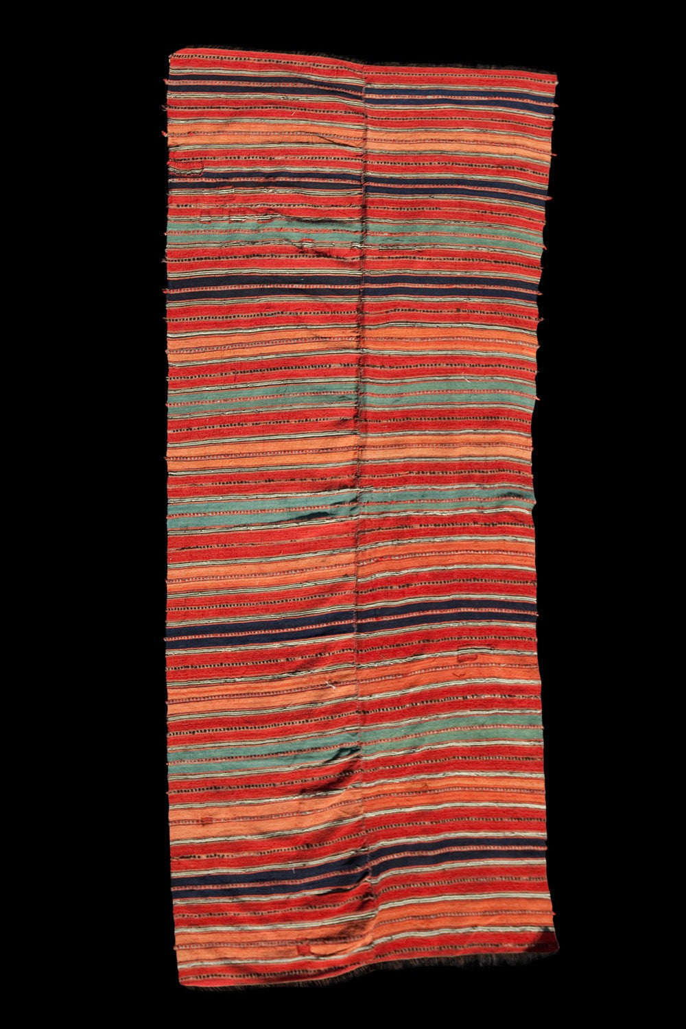 Long Heriz Kilim Stripe Carpet from Iran........(4' 10" x 11' 6")