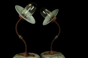 Pair of French Barn Lights ca 1920