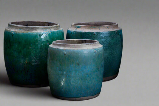 19th-20th Century Green Glazed Borneo Pots