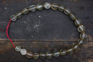 Clear Glass Borneo Trade Beads