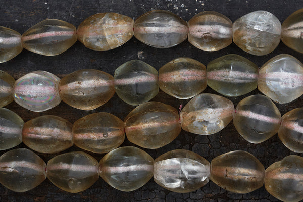 Clear Glass Borneo Trade Beads