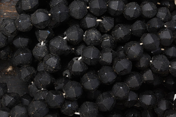 Black Glass Borneo Trade Beads