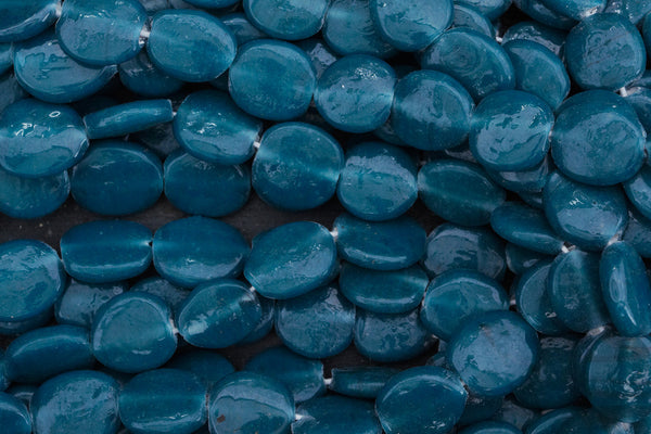 Teal Glass Borneo Trade Beads