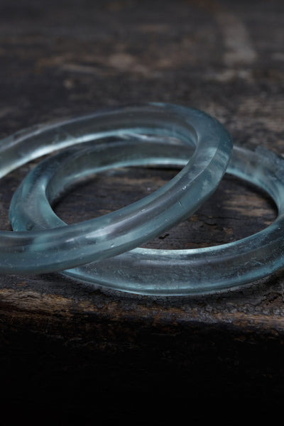 Blue Glass Bangles from Silewasi