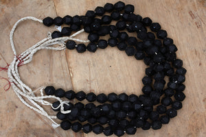 Black Glass Borneo Trade Beads