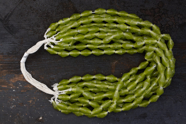 Green Glass Borneo Trade Beads