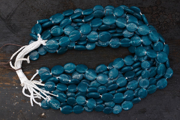 Teal Glass Borneo Trade Beads